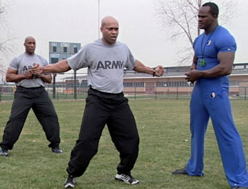 Lamar Lowery bei einer Trainingssession im Freien