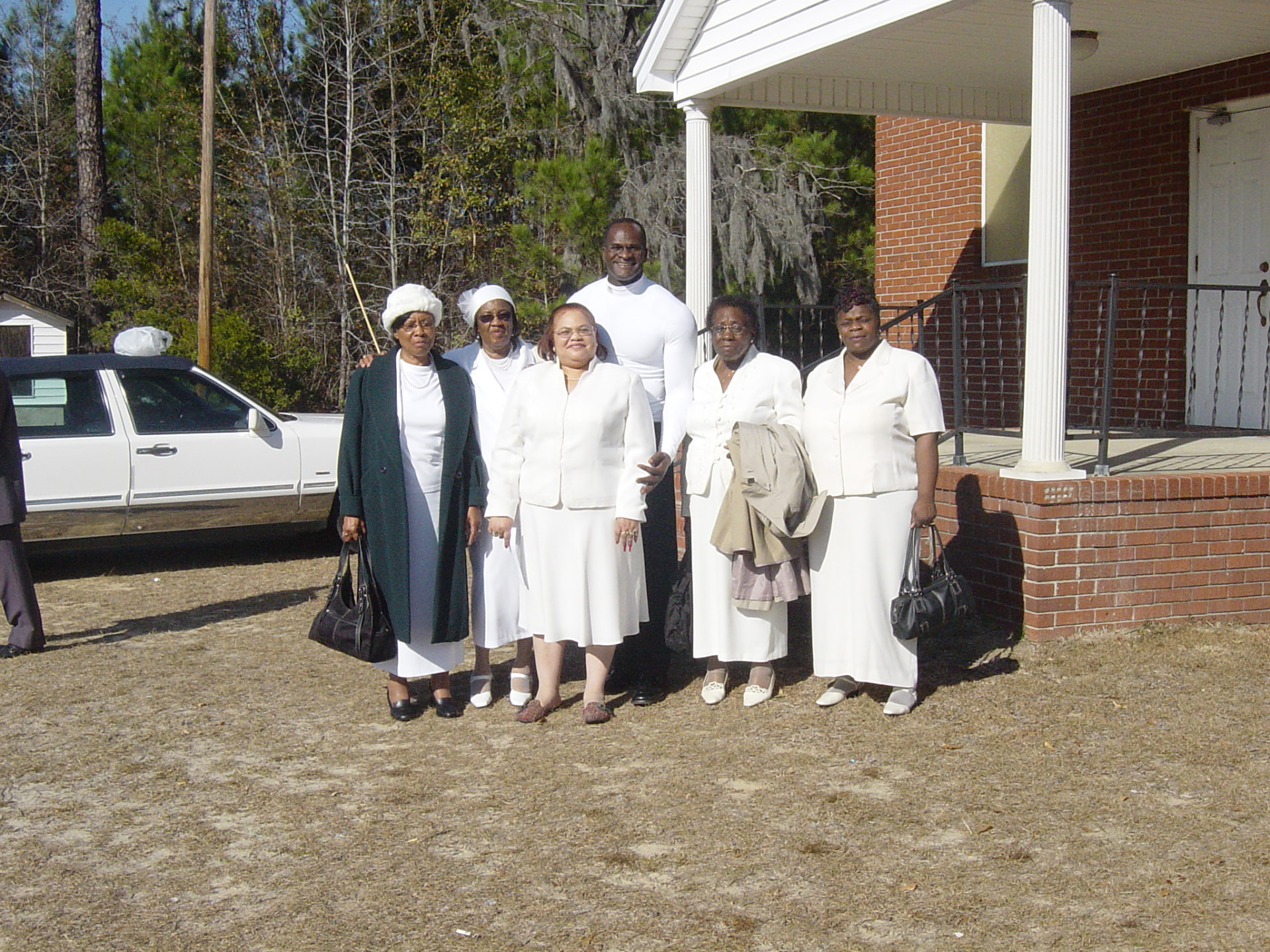 Lamar Lowery mit Familienmitgliedern in South Carolina